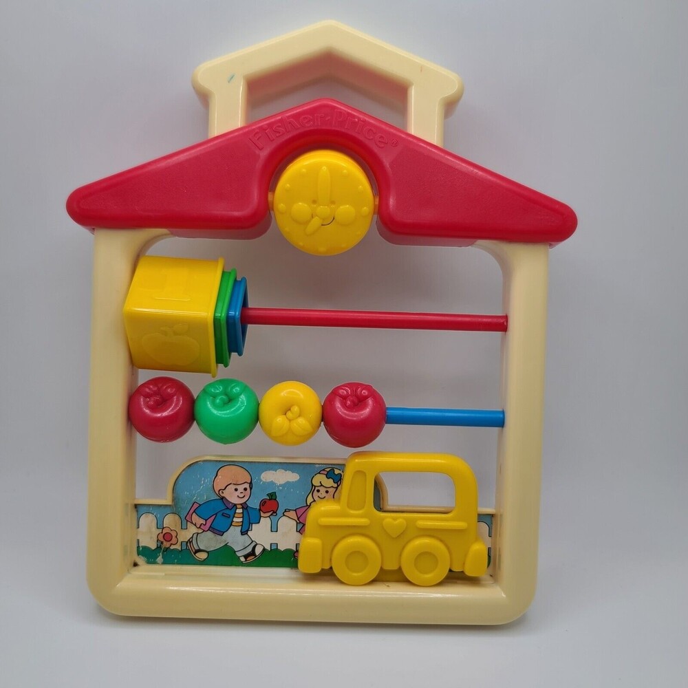 Fisher Price Discovery Apples School Vintage Toy #1062 Travel Size Nesting Cups